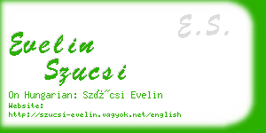 evelin szucsi business card